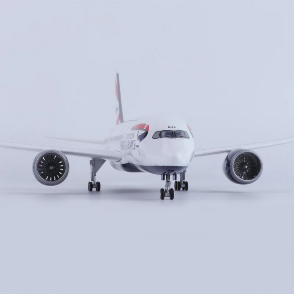 British Airways Boeing 787-9 1:130 Scale Model Aircraft – LED Cabin & Cockpit Lighting – Collectible Display Plane