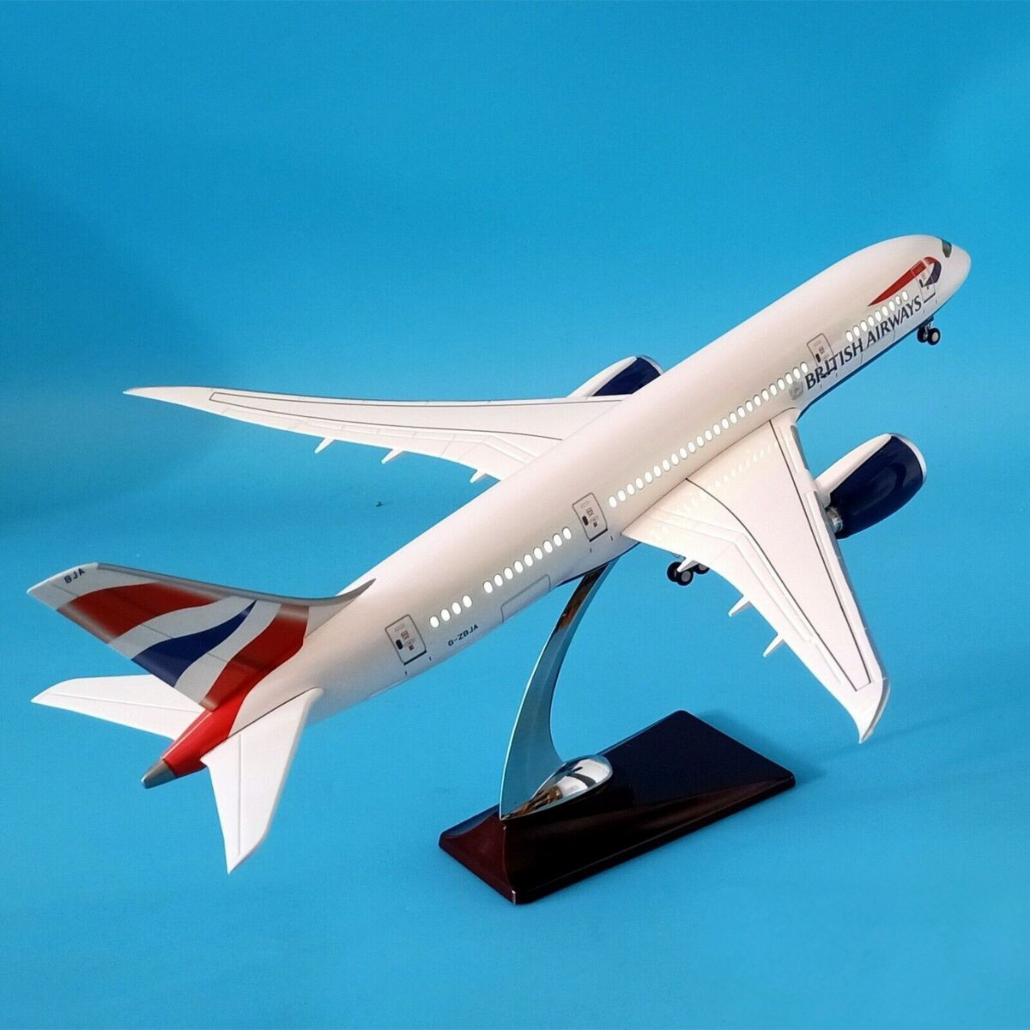 British Airways Boeing 787-9 1:130 Scale Model Aircraft – LED Cabin & Cockpit Lighting – Collectible Display Plane