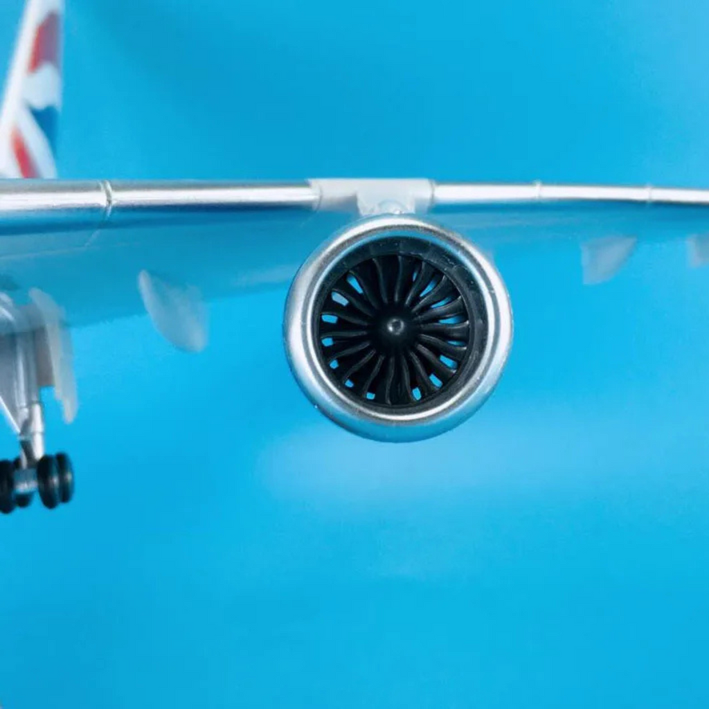 British Airways Airbus A380-800 1:160 Scale Model Aircraft – LED Cabin & Cockpit Lighting – Collectible Display Plane