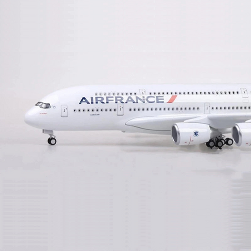 Air France Airbus A380-800 1:160 Scale Model Aircraft – LED Cabin & Cockpit Lighting – Collectible Display Plane
