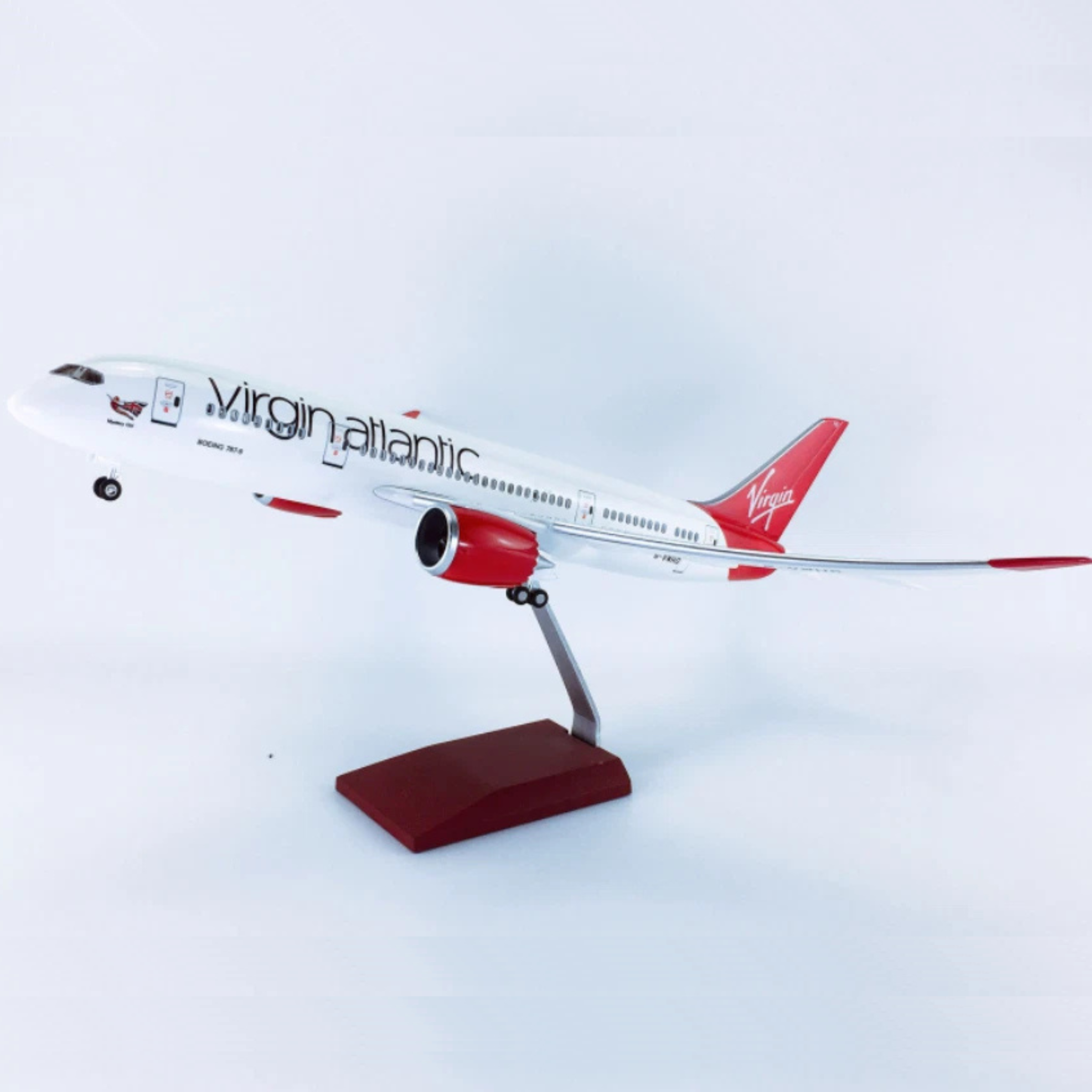 Virgin Atlantic Boeing 787-9 1:150 Scale Model Aircraft – LED Cabin & Cockpit Lighting – Collectible Display Plane