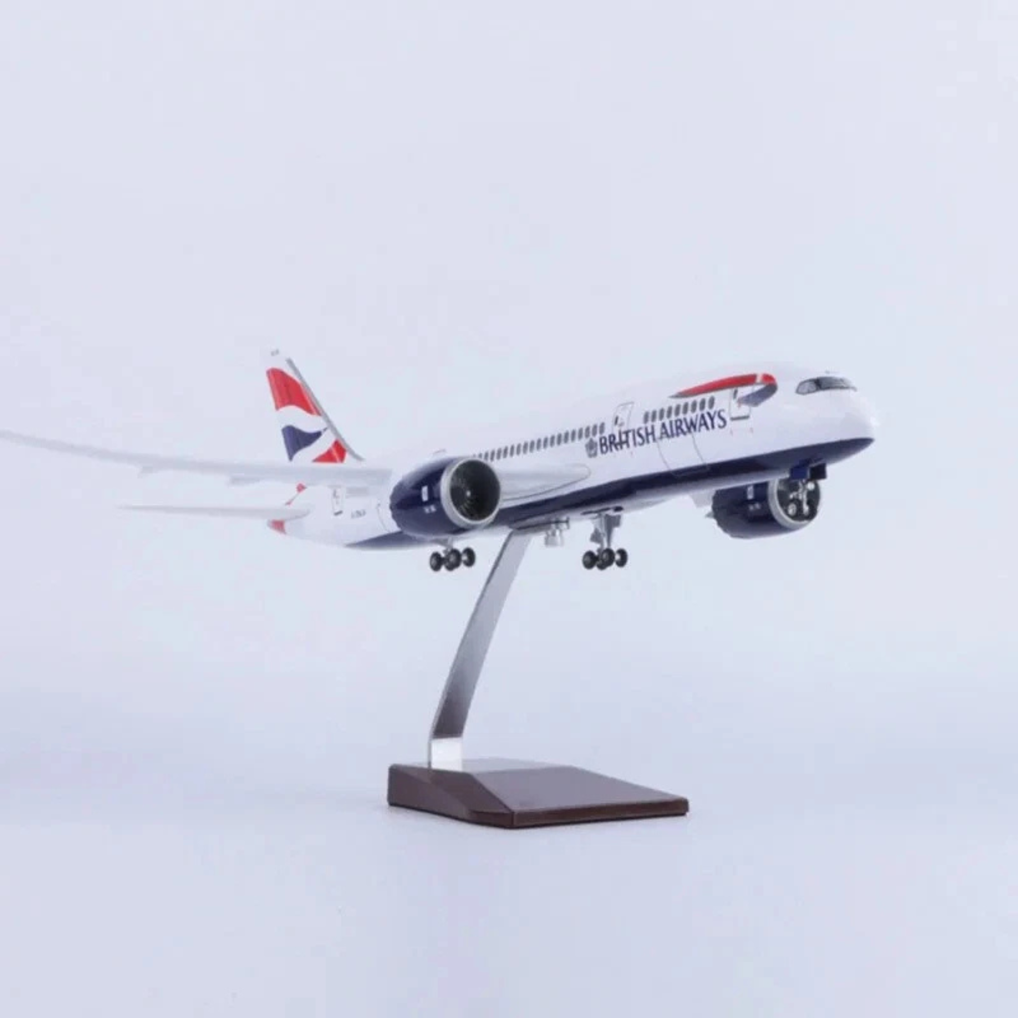 British Airways Boeing 787-9 1:130 Scale Model Aircraft – LED Cabin & Cockpit Lighting – Collectible Display Plane
