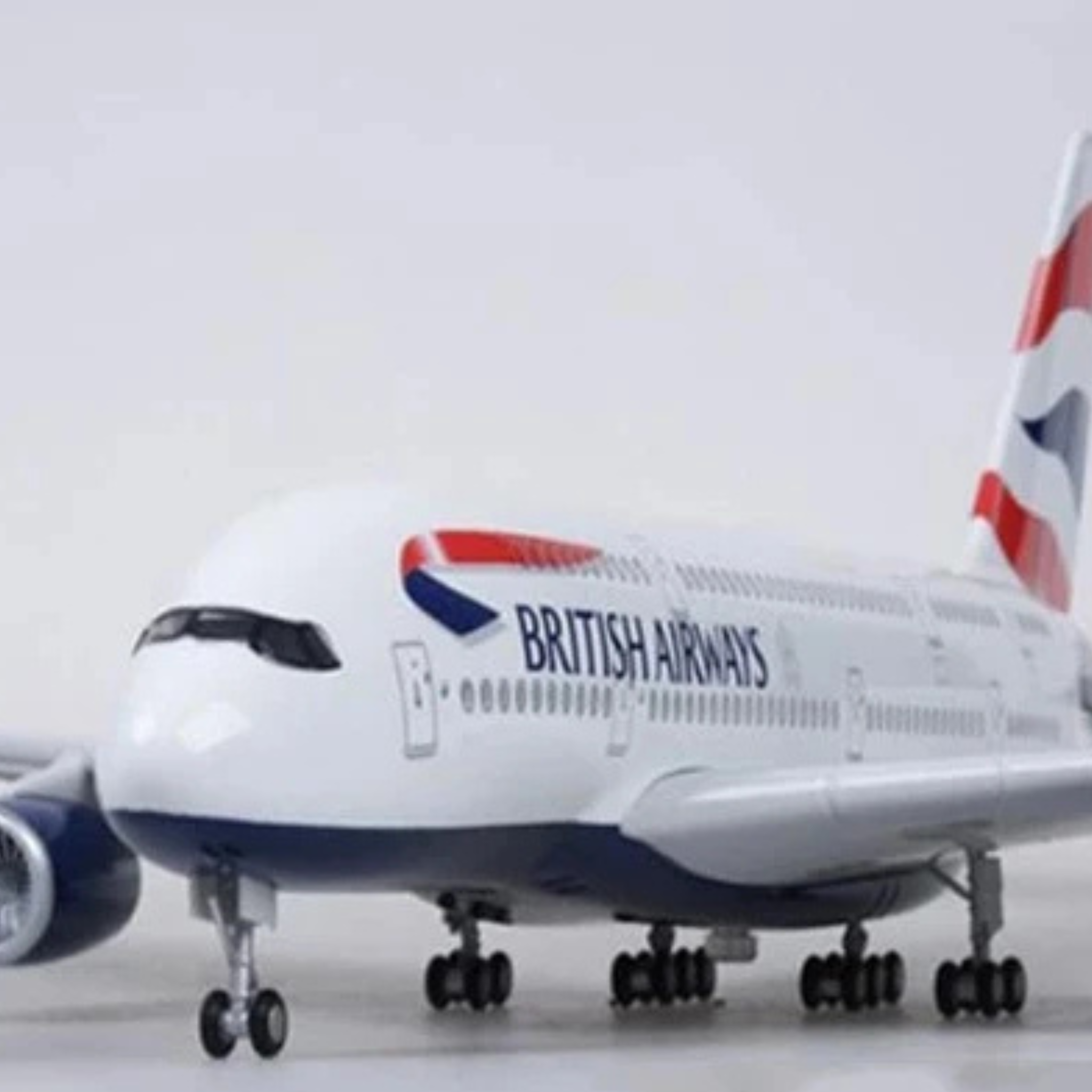 British Airways Airbus A380-800 1:160 Scale Model Aircraft – LED Cabin & Cockpit Lighting – Collectible Display Plane