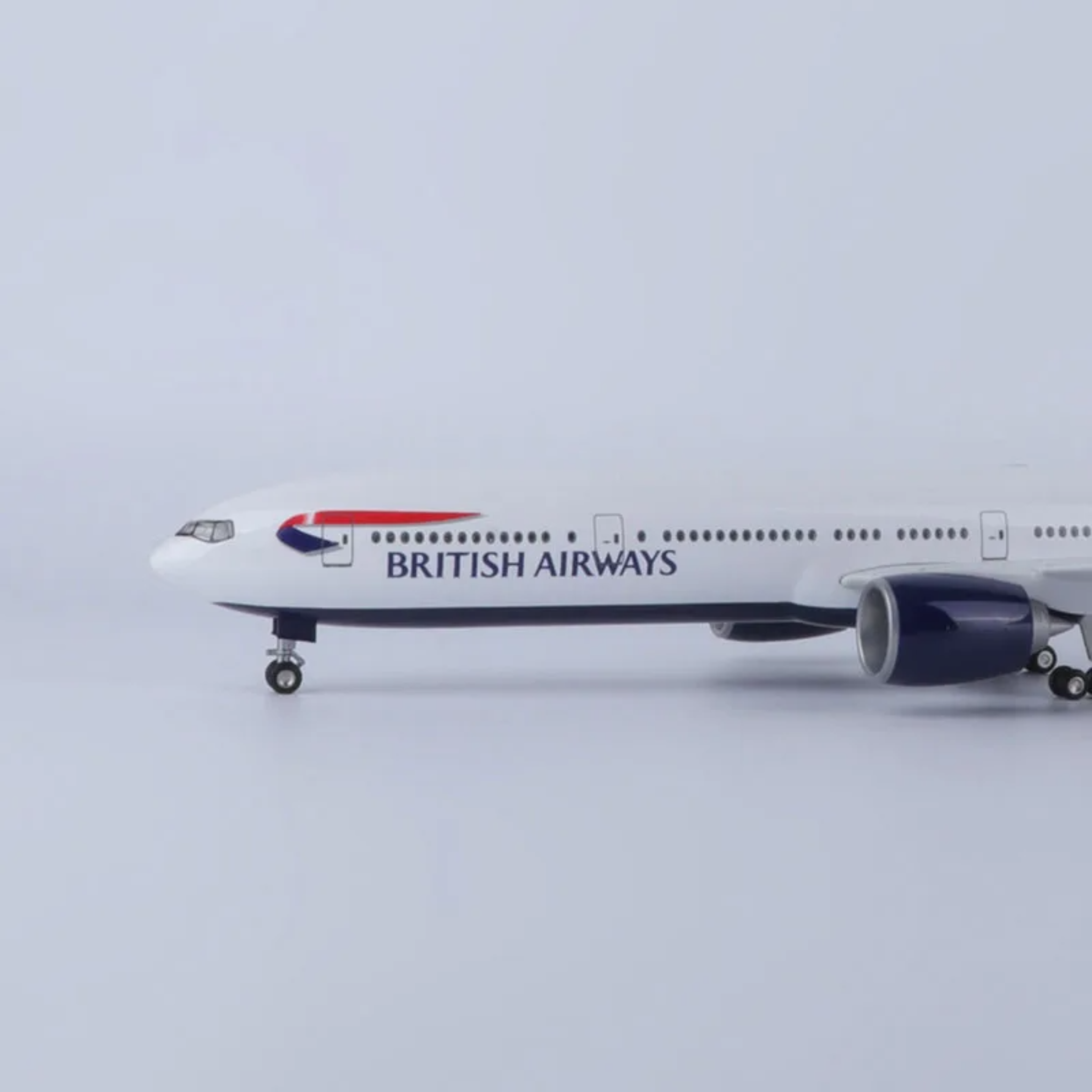 British Airways Boeing 777-300 1:157 Scale Model Aircraft – LED Cabin & Cockpit Lighting – Collectible Display Plane