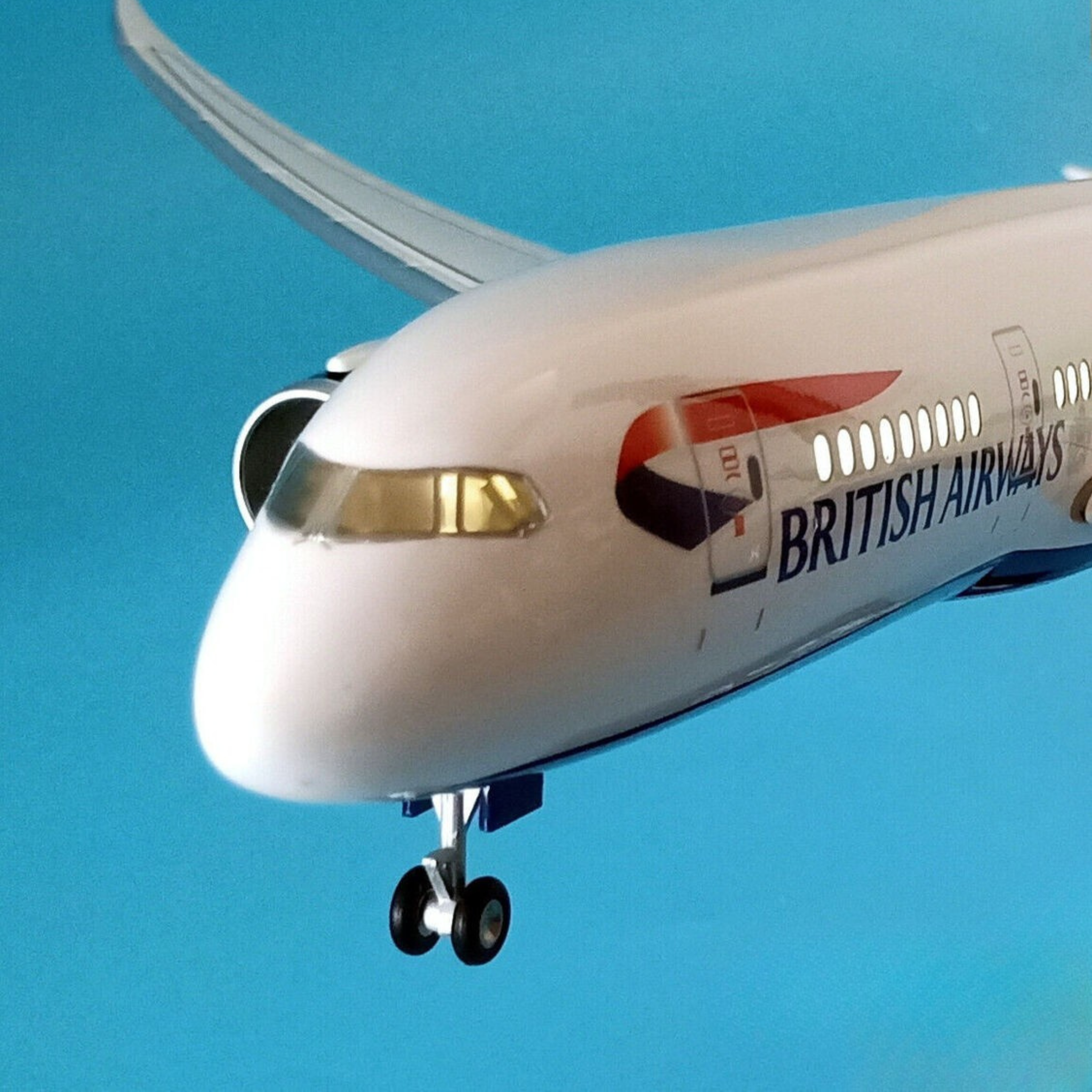 British Airways Boeing 787-9 1:130 Scale Model Aircraft – LED Cabin & Cockpit Lighting – Collectible Display Plane