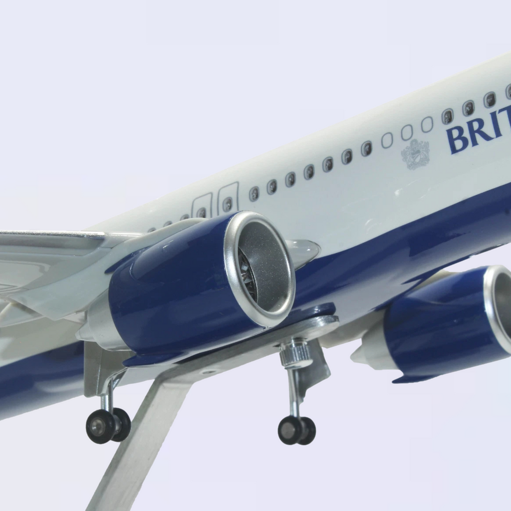 British Airways Airbus A321neo 1:100 Scale Model Aircraft – LED Cabin & Cockpit Lighting – Collectible Display Plane