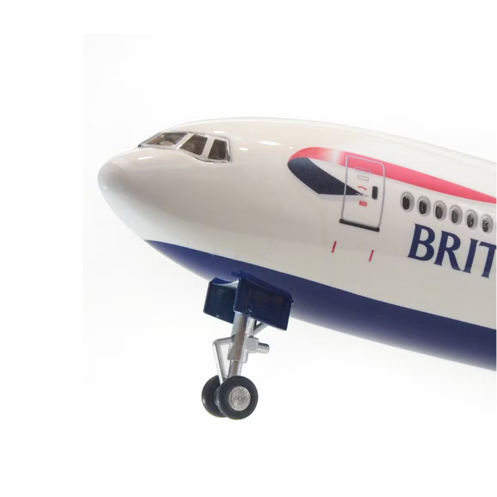 British Airways Boeing 777-300 1:157 Scale Model Aircraft – LED Cabin & Cockpit Lighting – Collectible Display Plane