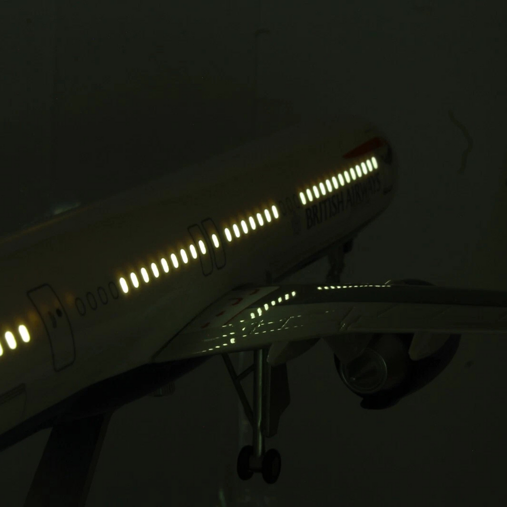 British Airways Airbus A321neo 1:100 Scale Model Aircraft – LED Cabin & Cockpit Lighting – Collectible Display Plane