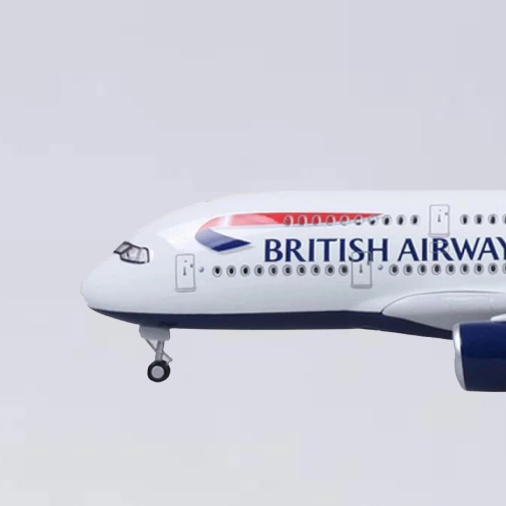 British Airways Airbus A380-800 1:160 Scale Model Aircraft – LED Cabin & Cockpit Lighting – Collectible Display Plane