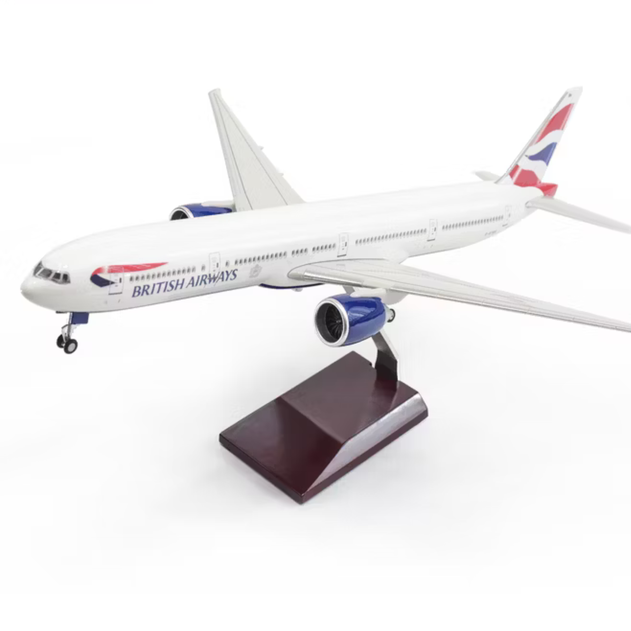 British Airways Boeing 777-300 1:157 Scale Model Aircraft – LED Cabin & Cockpit Lighting – Collectible Display Plane