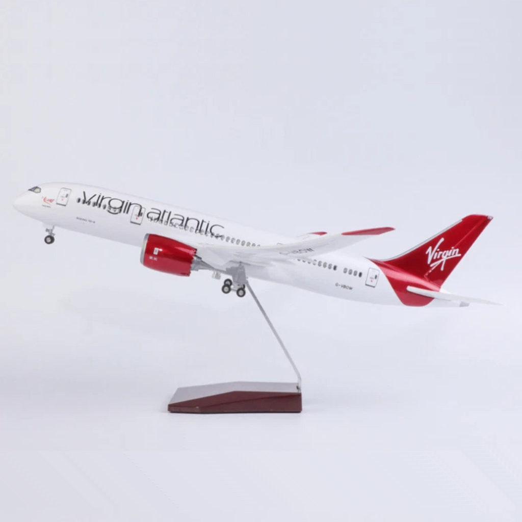 Virgin Atlantic Boeing 787-9 1:150 Scale Model Aircraft – LED Cabin & Cockpit Lighting – Collectible Display Plane