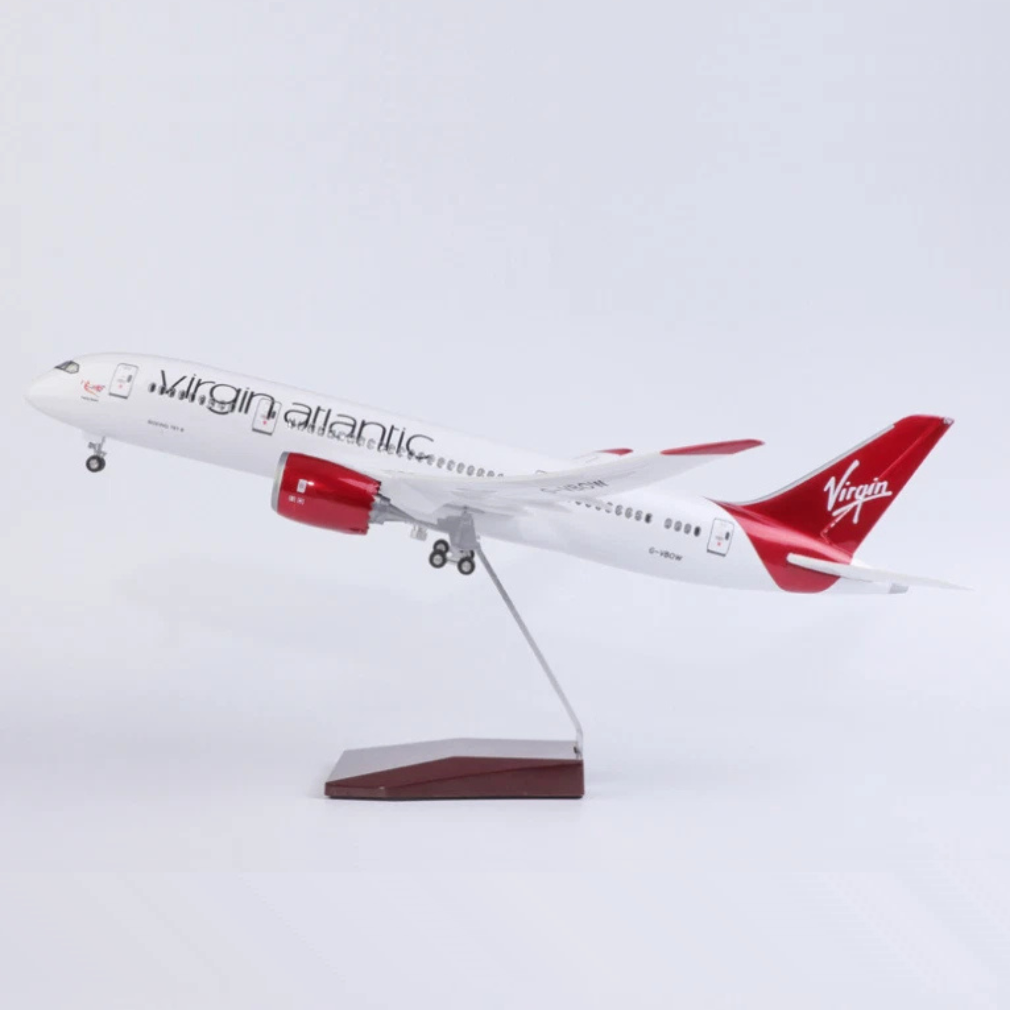 Virgin Atlantic Boeing 787-9 1:150 Scale Model Aircraft – LED Cabin & Cockpit Lighting – Collectible Display Plane