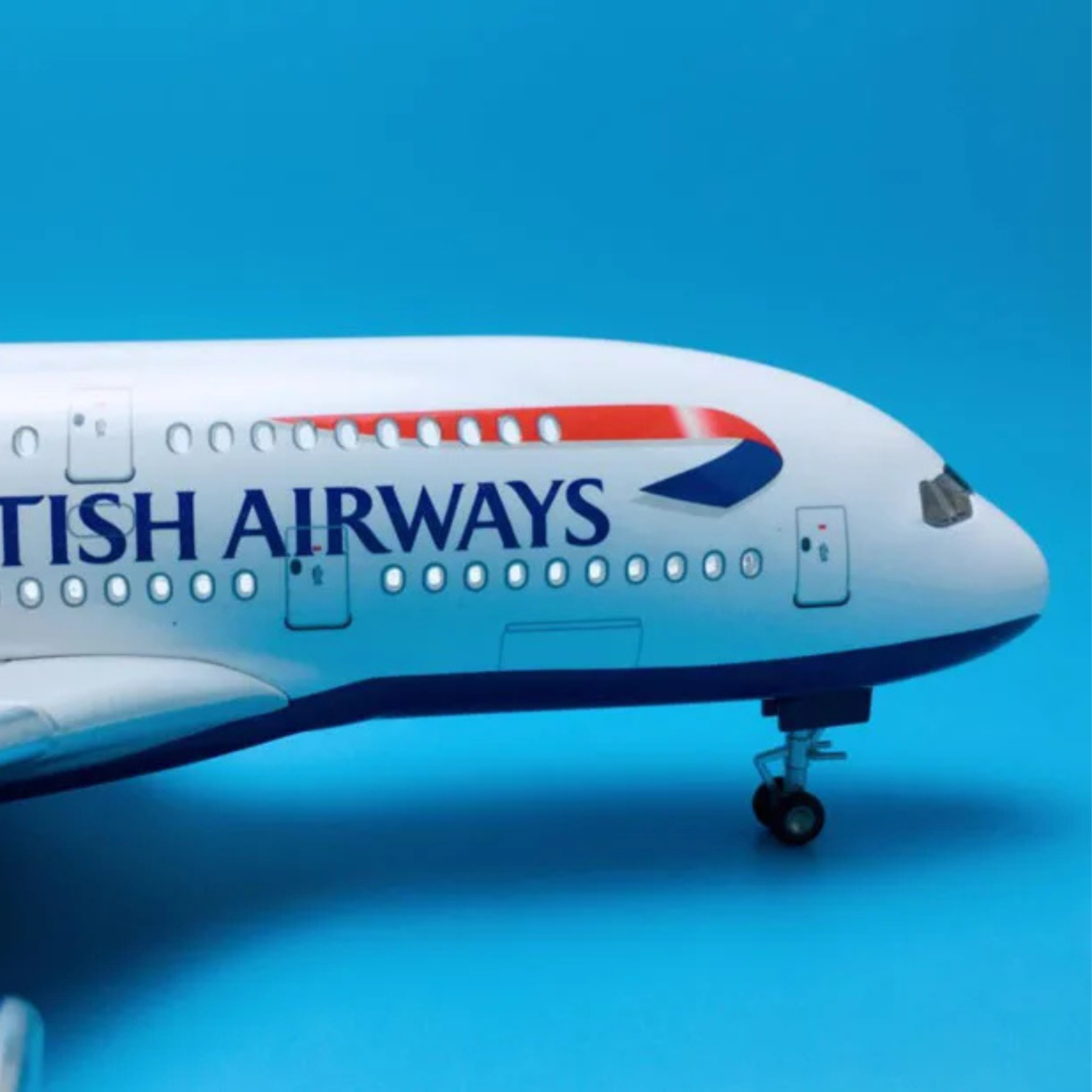 British Airways Airbus A380-800 1:160 Scale Model Aircraft – LED Cabin & Cockpit Lighting – Collectible Display Plane