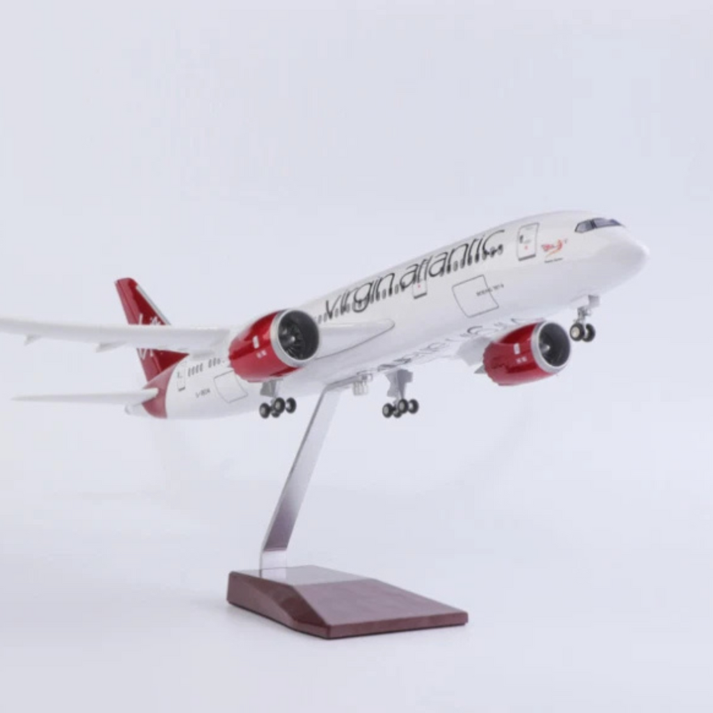 Virgin Atlantic Boeing 787-9 1:150 Scale Model Aircraft – LED Cabin & Cockpit Lighting – Collectible Display Plane
