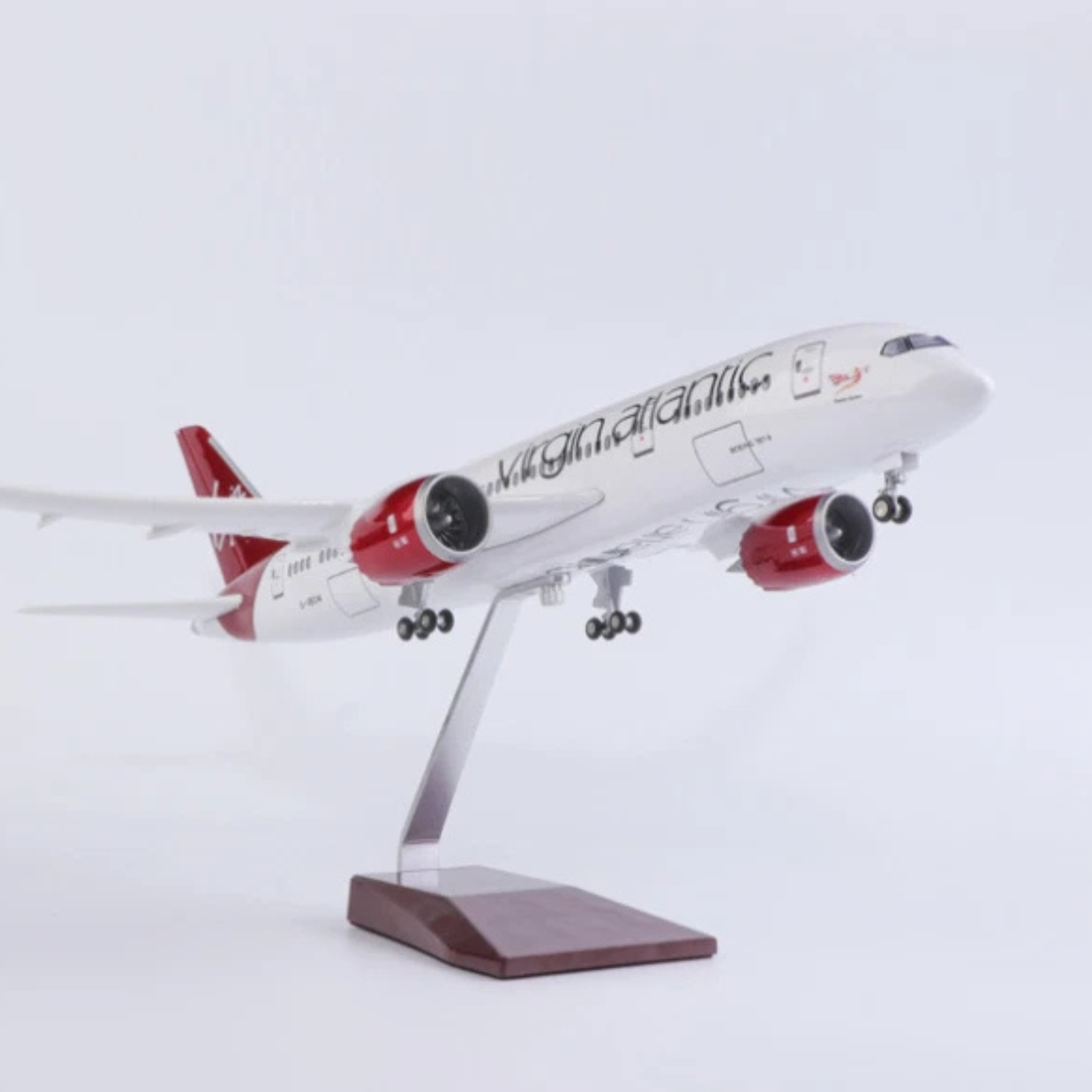 Virgin Atlantic Boeing 787-9 1:150 Scale Model Aircraft – LED Cabin & Cockpit Lighting – Collectible Display Plane